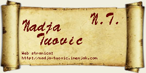 Nadja Tuović vizit kartica